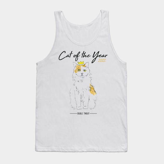 Cat of the Year 2022 Taco Tank Top by DOUBLE THREAT